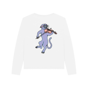 Stray x Cat Wizard - Women's Panther-Cat Heavy Long Sleeve T - Image 2