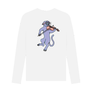 Stray x Cat Wizard - Men's Panther-Cat Long Sleeve T - Image 2